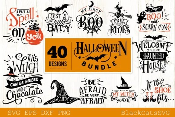 Download Halloween Bundle 40 Designs Vol 2 - Halloween bundle Collection