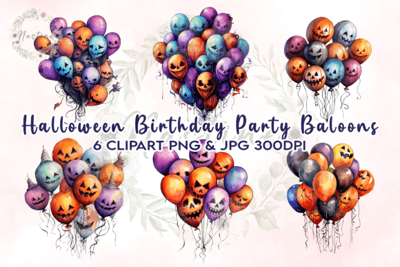 Download Halloween Birthday Party Baloons - Party Collection