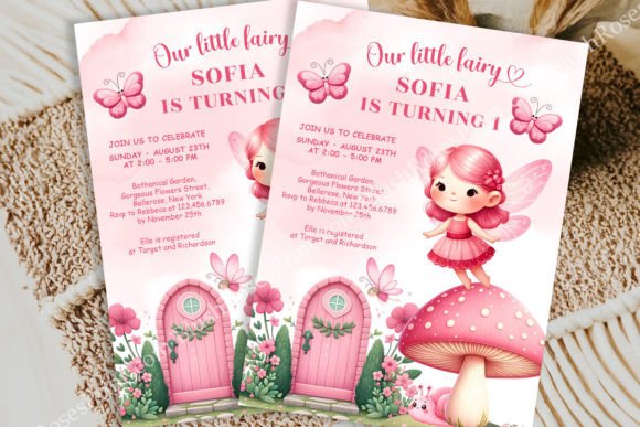Download Little Fairy Girl Birthday Invitation - Invitation Collection