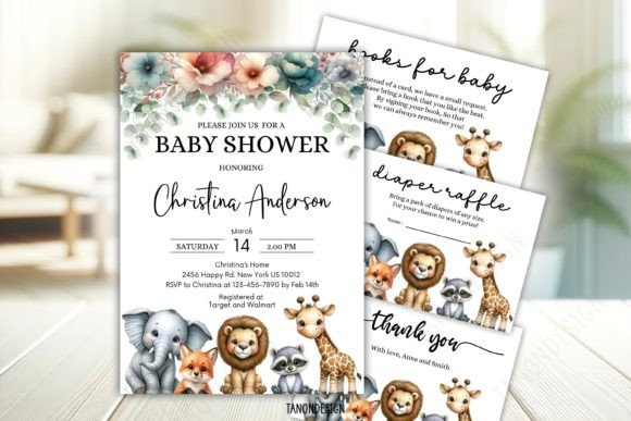 Download Baby Shower Invitation Bundle Set - Invitation Collection