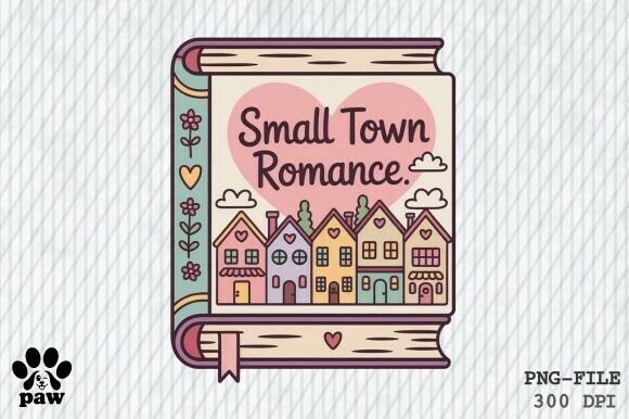 Download Small Town Romance Png, Cute Bookish Png - Town Collection