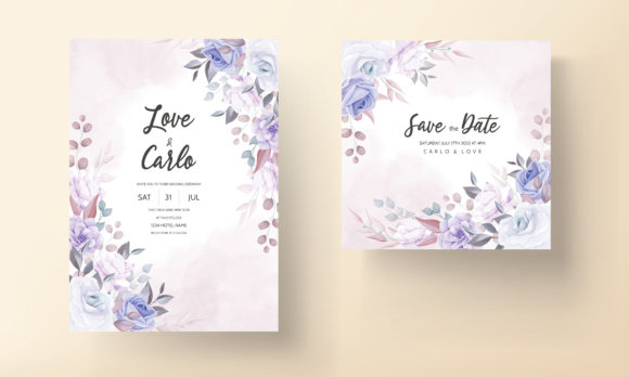 Download Purple Floral Wedding Invitation Design - Invitation Collection