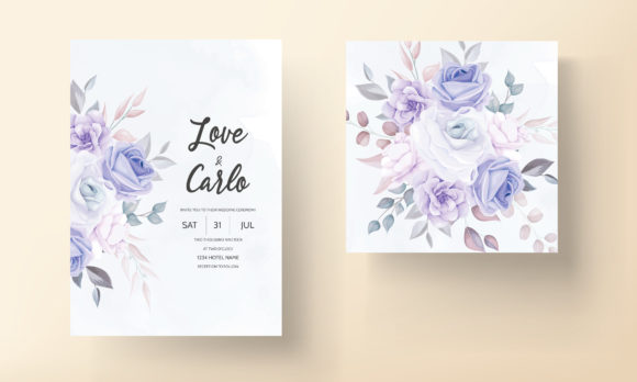 Download Purple Floral Wedding Invitation Design - Invitation Collection