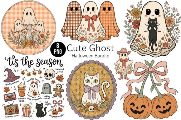Download Cute Ghost Halloween Bundle - Halloween bundle Collection