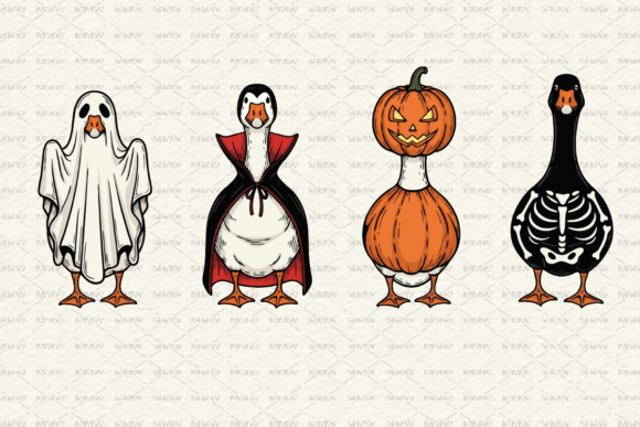 Download Funny Spooky Halloween Goose PNG - Premium Resources