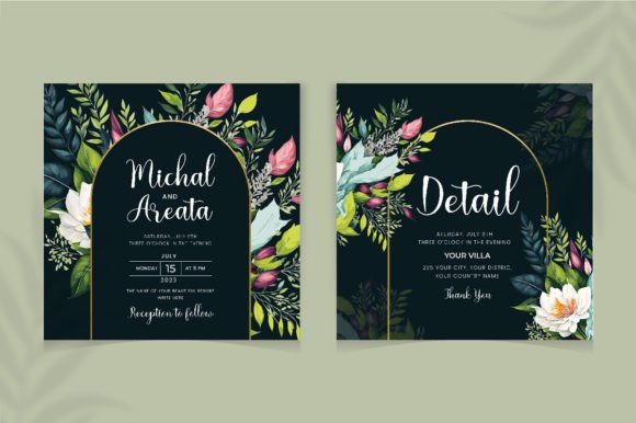 Download Watercolor Wedding Invitation Design - Invitation Collection
