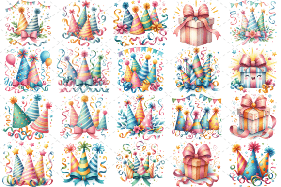 Download PartyJoy Watercolor Celebration Bundle - Party Collection