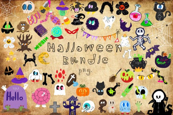Download 64 Halloween Bundle Png. - Halloween bundle Collection