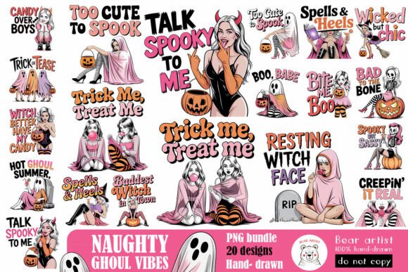 Download Naughty Ghoul Vibes, Halloween Bundle - Halloween bundle Collection