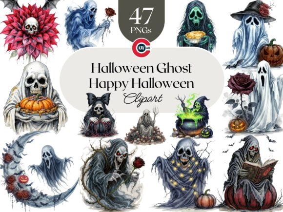 Download Ghost and Grim Reaper Halloween Bundle - Halloween bundle Collection